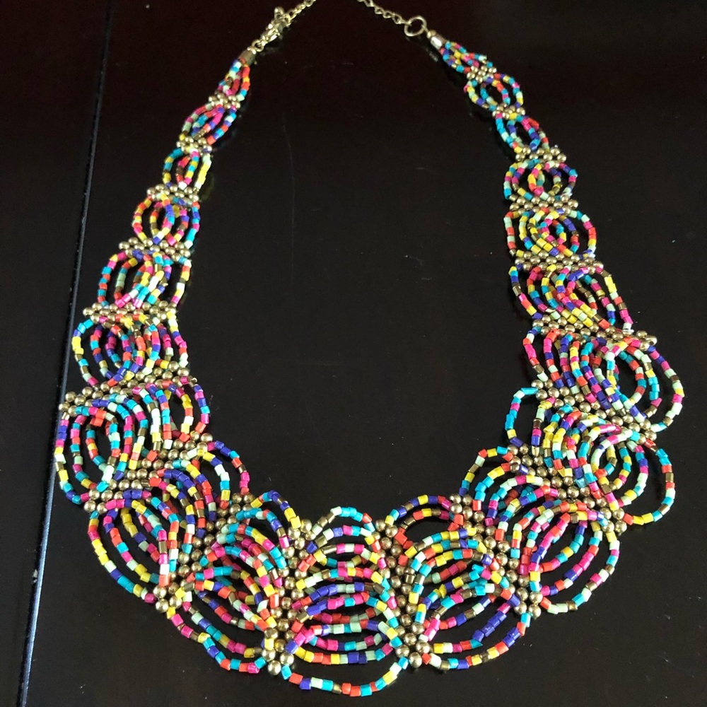 Multicolor beaded necklace